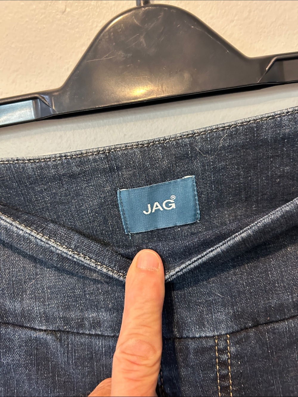 Jag Jeans Dark Blue Flare Pull-On Wide Leg - Picture 4 of 8
